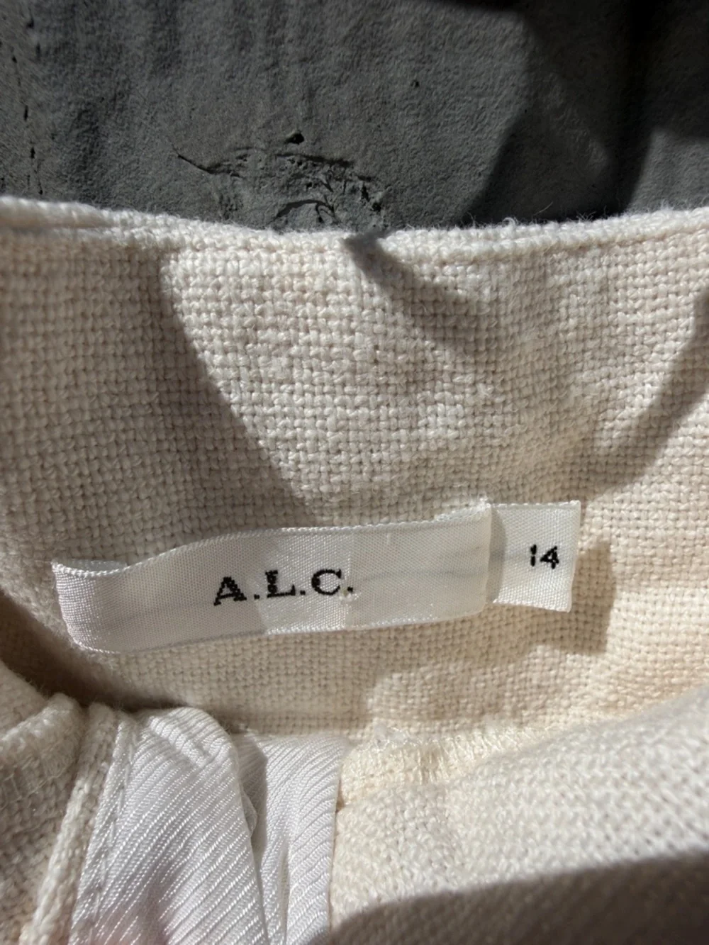 A.L.C Bennett Linen High Waisted Wide Leg Pants Size: 14